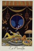 La Paresse, une fumeuse (George Barbier) - Muzeo.com
