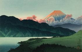 Lake Ashino (Hasui Kawase) - Muzeo.com