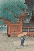 May Rain at Sanno Temple (Hasui Kawase) - Muzeo.com