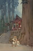 Misty Day in Nikko (Hiroshi Yoshida) - Muzeo.com