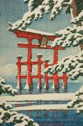Miyajima in Snow (Hasui Kawase) - Muzeo.com