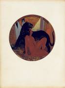 Mowgli and Bagheera (François-Louis Schmied) - Muzeo.com