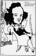 Portrait of Félix Mendelssohn - Bartholdy (Aubrey Beardsley) - Muzeo.com