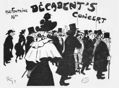 Poster advertising a concert at the Cafe des Decadents (Jules Grün) - Muzeo.com