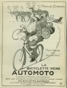 Poster advertising 'Automoto' bicycles (Mich) - Muzeo.com