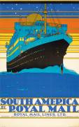 Poster advertising South America by Royal Mail Lines (Kenneth Shoesmith) - Muzeo.com