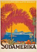 Poster advertising the German shipping company 'Norddeutscher Lloyd' (Bernd Steiner) - Muzeo.com