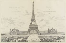 Projet pour l'Exposition Universelle de 1889 (Gustave Eiffel) - Muzeo.com