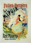 Reproduction of a poster advertising 'The Mirror' (Jules Chéret) - Muzeo.com