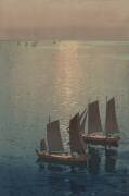 Sailing Boats (Hiroshi Yoshida) - Muzeo.com