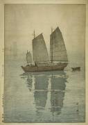 Sailing Boats : Fog (Hiroshi Yoshida) - Muzeo.com