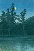 Sampoji Pond at Shakujii (Hasui Kawase) - Muzeo.com