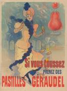 Si vous toussez, prenez des pastilles Géraudel (Jules Chéret) - Muzeo.com