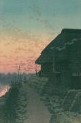 Sunset at Morigasaki (Hasui Kawase) - Muzeo.com