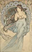 The Music (Alfons Mucha) - Muzeo.com