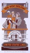 The New Holiday', advertisement for 'United States Lines, SS Leviathan', 1920s (anonymous) - Muzeo.com
