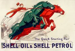 The Quick-starting pair Shell oil and Shell petrol (Jean D'Ylen) - Muzeo.com
