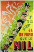 They all say, I only smoke Le Nil (Albert Guillaume) - Muzeo.com