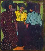 Three Women talking (Ernst Ludwig Kirchner) - Muzeo.com