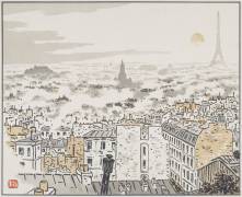 View from Abbesses (Henri Rivière) - Muzeo.com