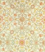 Wallpaper with a floral design of lilies enclosed by roses designed by William Morris (William Morris) - Muzeo.com