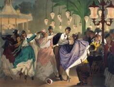 Waltz at the Bal Mabille (Philippe Jacques Linder) - Muzeo.com