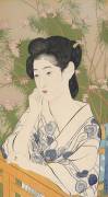 Woman at a Hot Spring Hotel, 1920 (Goyo Hashigushi) - Muzeo.com
