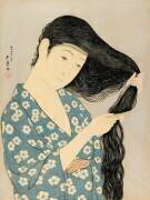 Woman Combing Her Hair, Taisho era, March 1920 (Goyo Hashigushi) - Muzeo.com