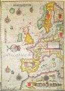 A Generall map, and description of the sea coastes of Europe, and navigation (Jodocus Hondius) - Muzeo.com