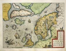 Map of Northern Europe (Abraham Ortelius) - Muzeo.com