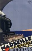 Marseille, the starting point for the Côte d'Azur (Roger Broders) - Muzeo.com